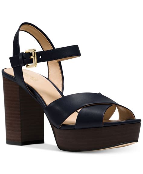 Michael Kors Divia Block Heel Platform Sandals 